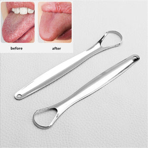 Useful Tongue Scraper Stainless Steel Oral